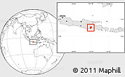 Blank Location Map of Kab. Blitar, highlighted country