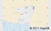 Classic Style Map of Kab. Blitar, single color outside