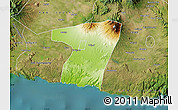 Physical Map of Kab. Blitar, satellite outside