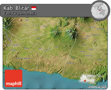 Satellite Map of Kab. Blitar