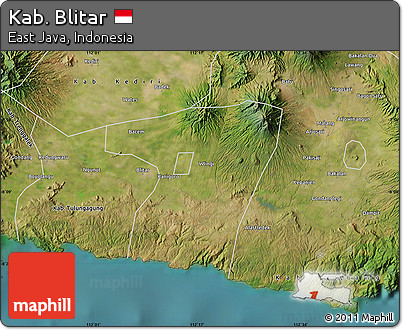 Satellite Map of Kab. Blitar