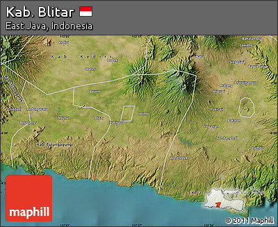 Satellite Map of Kab. Blitar