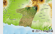 Satellite Map of Kab. Blitar, physical outside