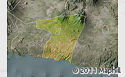 Satellite Map of Kab. Blitar, semi-desaturated
