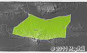 Physical 3D Map of Kab. Bojonegoro, darken, desaturated
