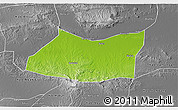 Physical 3D Map of Kab. Bojonegoro, desaturated