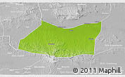 Physical 3D Map of Kab. Bojonegoro, lighten, desaturated