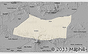 Shaded Relief 3D Map of Kab. Bojonegoro, darken, desaturated