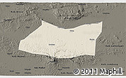 Shaded Relief 3D Map of Kab. Bojonegoro, darken