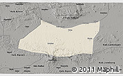 Shaded Relief 3D Map of Kab. Bojonegoro, darken, semi-desaturated