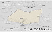 Shaded Relief 3D Map of Kab. Bojonegoro, desaturated