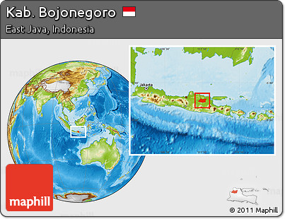 Physical Location Map of Kab. Bojonegoro