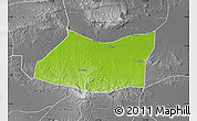 Physical Map of Kab. Bojonegoro, desaturated