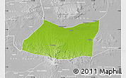 Physical Map of Kab. Bojonegoro, lighten, desaturated