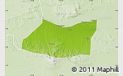 Physical Map of Kab. Bojonegoro, lighten