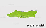 Physical Panoramic Map of Kab. Bojonegoro, cropped outside