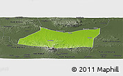Physical Panoramic Map of Kab. Bojonegoro, darken, semi-desaturated