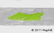 Physical Panoramic Map of Kab. Bojonegoro, lighten, desaturated