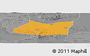 Political Panoramic Map of Kab. Bojonegoro, desaturated