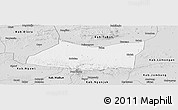 Silver Style Panoramic Map of Kab. Bojonegoro