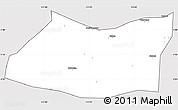 Silver Style Simple Map of Kab. Bojonegoro, cropped outside