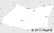 Silver Style Simple Map of Kab. Bojonegoro, single color outside