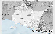 Gray 3D Map of Kab. Jember