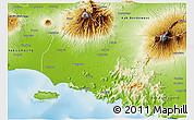 Physical 3D Map of Kab. Jember
