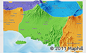 Political 3D Map of Kab. Jember
