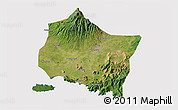 Satellite 3D Map of Kab. Jember, cropped outside