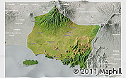 Satellite 3D Map of Kab. Jember, lighten, semi-desaturated