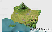 Satellite 3D Map of Kab. Jember, single color outside