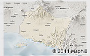 Shaded Relief 3D Map of Kab. Jember, semi-desaturated