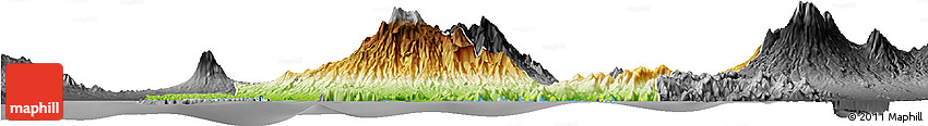 Physical Horizon Map of Kab. Jember, darken, desaturated