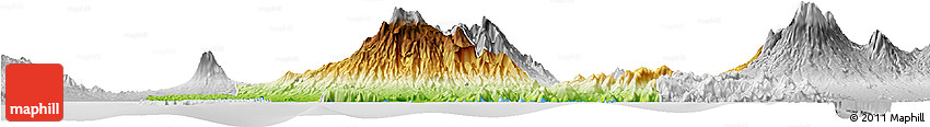 Physical Horizon Map of Kab. Jember, lighten, desaturated