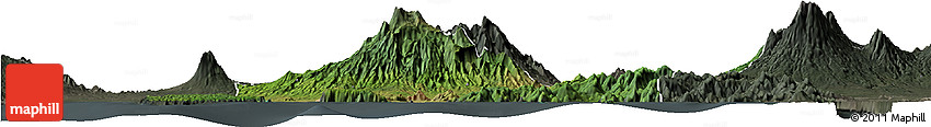 Satellite Horizon Map of Kab. Jember, darken, semi-desaturated