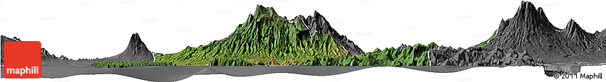 Satellite Horizon Map of Kab. Jember, desaturated