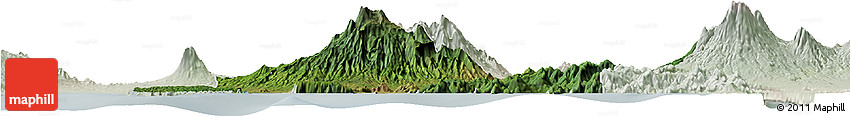 Satellite Horizon Map of Kab. Jember, lighten