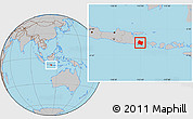 Gray Location Map of Kab. Jember