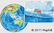 Physical Location Map of Kab. Jember, highlighted country, highlighted parent region