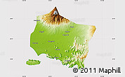 Physical Map of Kab. Jember, cropped outside