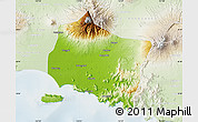 Physical Map of Kab. Jember, lighten