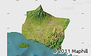 Satellite Map of Kab. Jember, single color outside