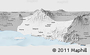Gray Panoramic Map of Kab. Jember
