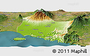 Physical Panoramic Map of Kab. Jember, satellite outside