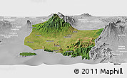 Satellite Panoramic Map of Kab. Jember, lighten, desaturated