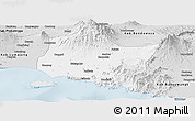Silver Style Panoramic Map of Kab. Jember
