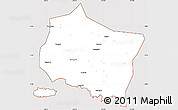 Classic Style Simple Map of Kab. Jember, cropped outside