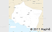 Classic Style Simple Map of Kab. Jember