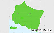 Political Simple Map of Kab. Jember, single color outside